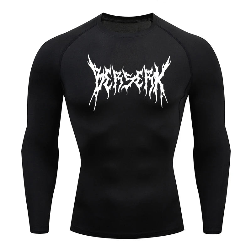 "LAMLKKY" Berserk "Guts" Compression Shirt – Premium Anime Gym Rash Guard