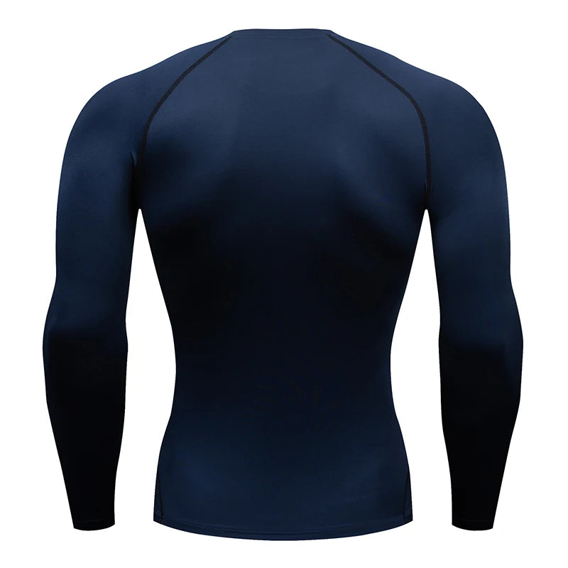 Men's "Pro-Fit" Compression Long Sleeve – Premium Rash Guard for BJJ, MMA & Gym