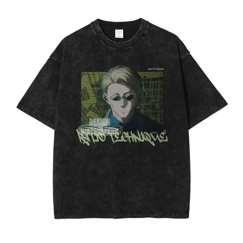 Official Jujutsu Kaisen "Choso" Vintage Washed T-Shirt – Premium Oversized Anime Streetwear