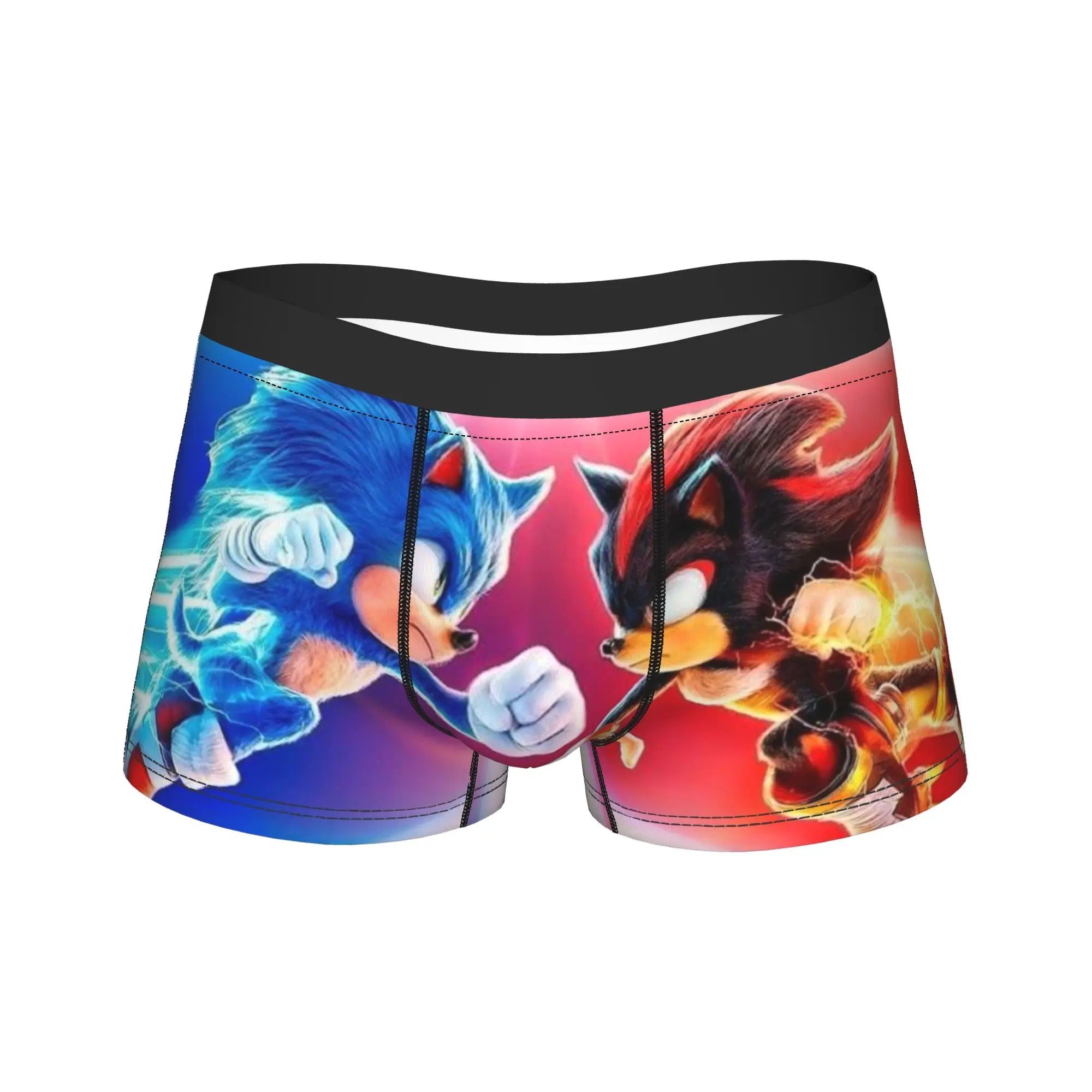 Official Sonic & Shadow Anime Boxer Briefs – Premium Breathable Men's Underwear