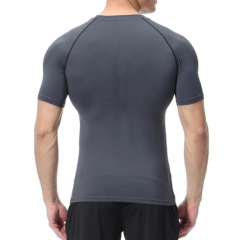 Men's "Bat Warrior" Compression Shirt – Premium Short Sleeve Rash Guard for Gym & BJJ