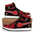 Official Bandai "Naruto: Itachi Akatsuki" Sneakers – Premium Flannel Anime Casual Shoes