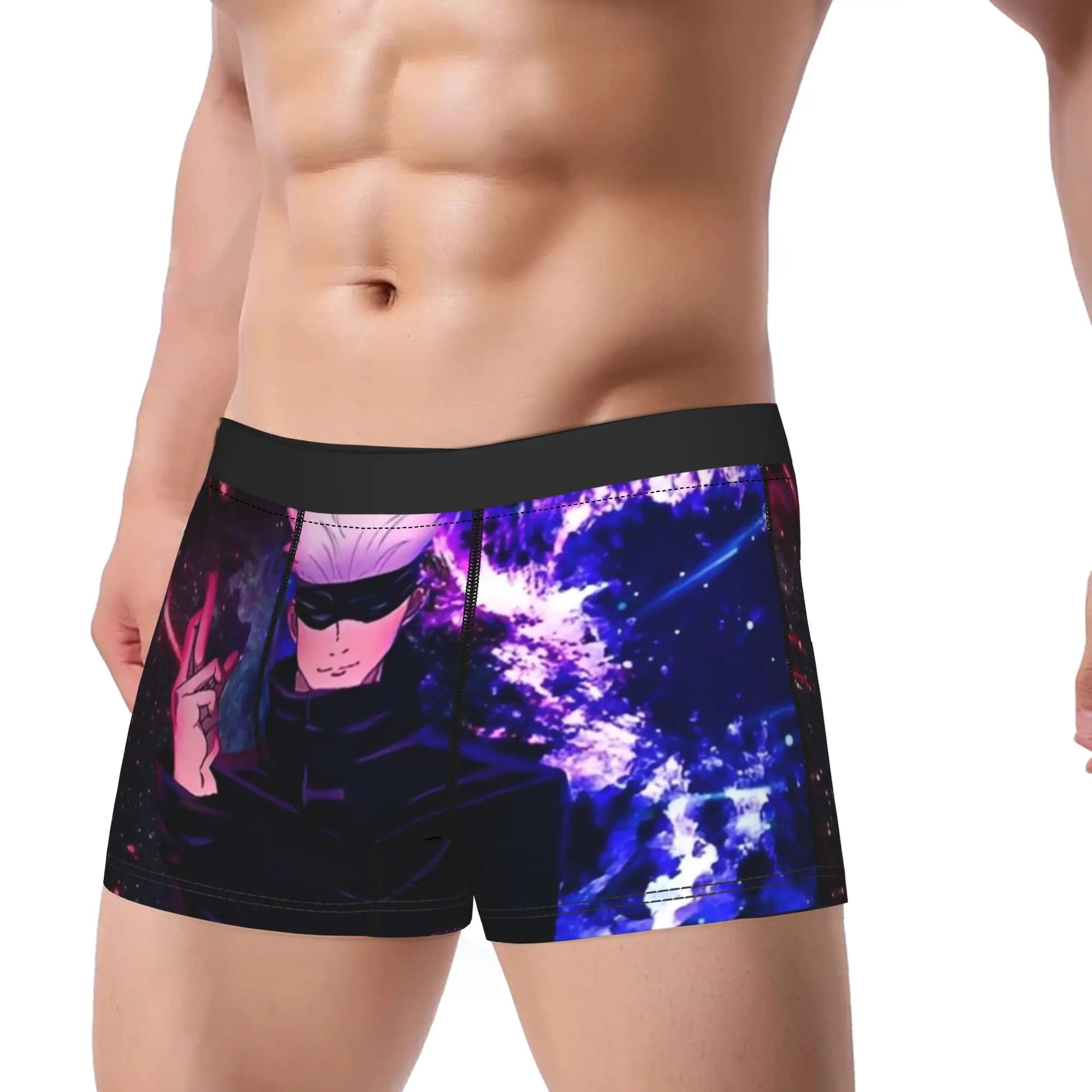 Official Satoru Gojo Jujutsu Kaisen Boxer Briefs – Premium Breathable Men's Underwear
