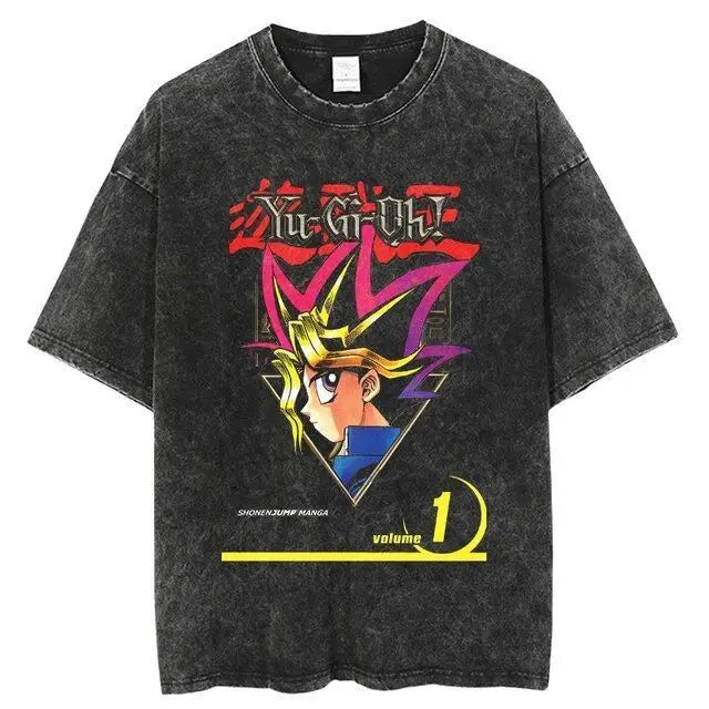 Official Bandai Yu-Gi-Oh! "Dark Magician" T-Shirt – Premium Manga Vol. 19-21 Graphic Tee