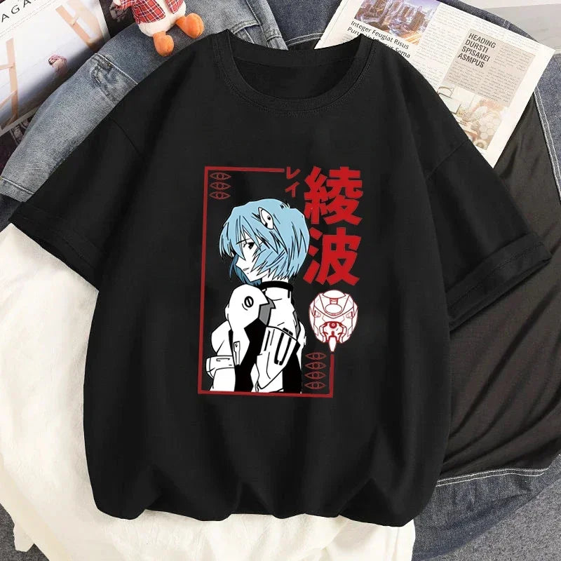 Official Evangelion "Ayanami Rei" Graphic T-Shirt – Premium Oversized Anime Streetwear