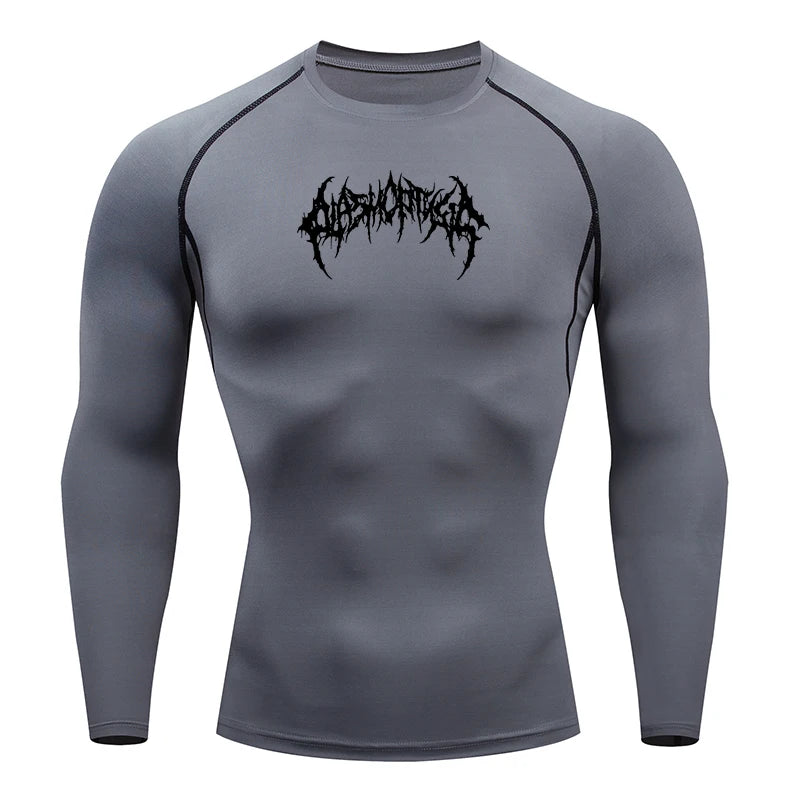Men's "Pro-Fit" Compression Long Sleeve – Premium Rash Guard for BJJ, MMA & Gym