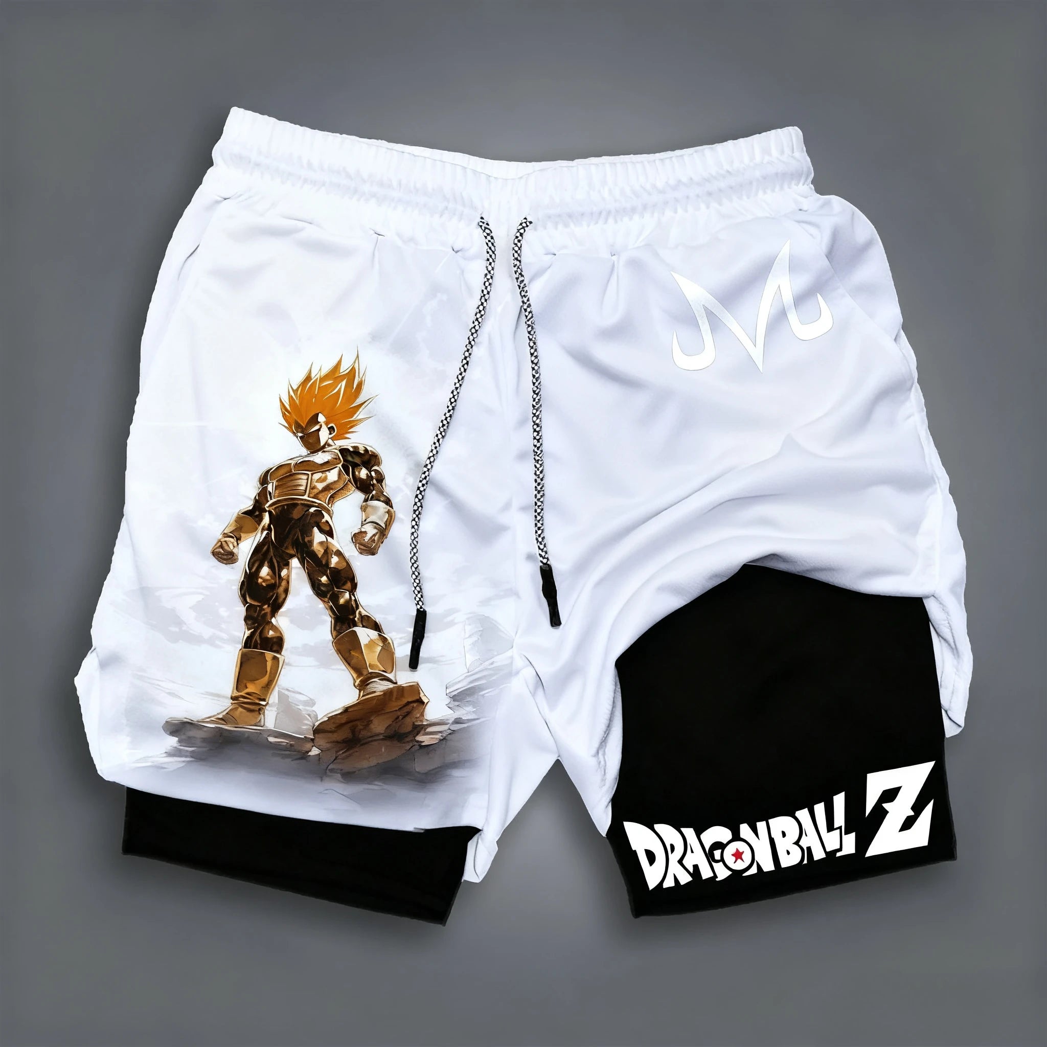 Official Dragon Ball Anime 2-in-1 Athletic Shorts – Premium Y2K Style Fitness Wear