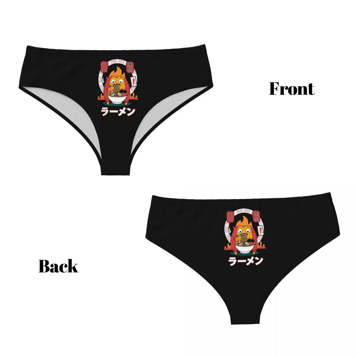 Official Calcifer Studio Ghibli Women's Briefs – Premium "Howl's Moving Castle" Anime Underwear
