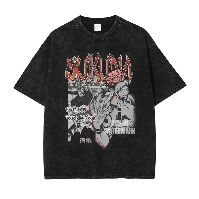 Official Jujutsu Kaisen "Choso" Vintage Washed T-Shirt – Premium Oversized Anime Streetwear