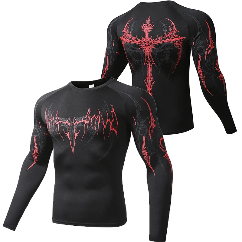 Men's "Aesthetic Fit" Compression Long Sleeve – Premium Skinny Casual T-Shirt