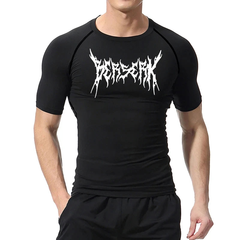"LAMLKKY" Berserk "Guts" Compression Shirt – Premium Anime Gym Rash Guard
