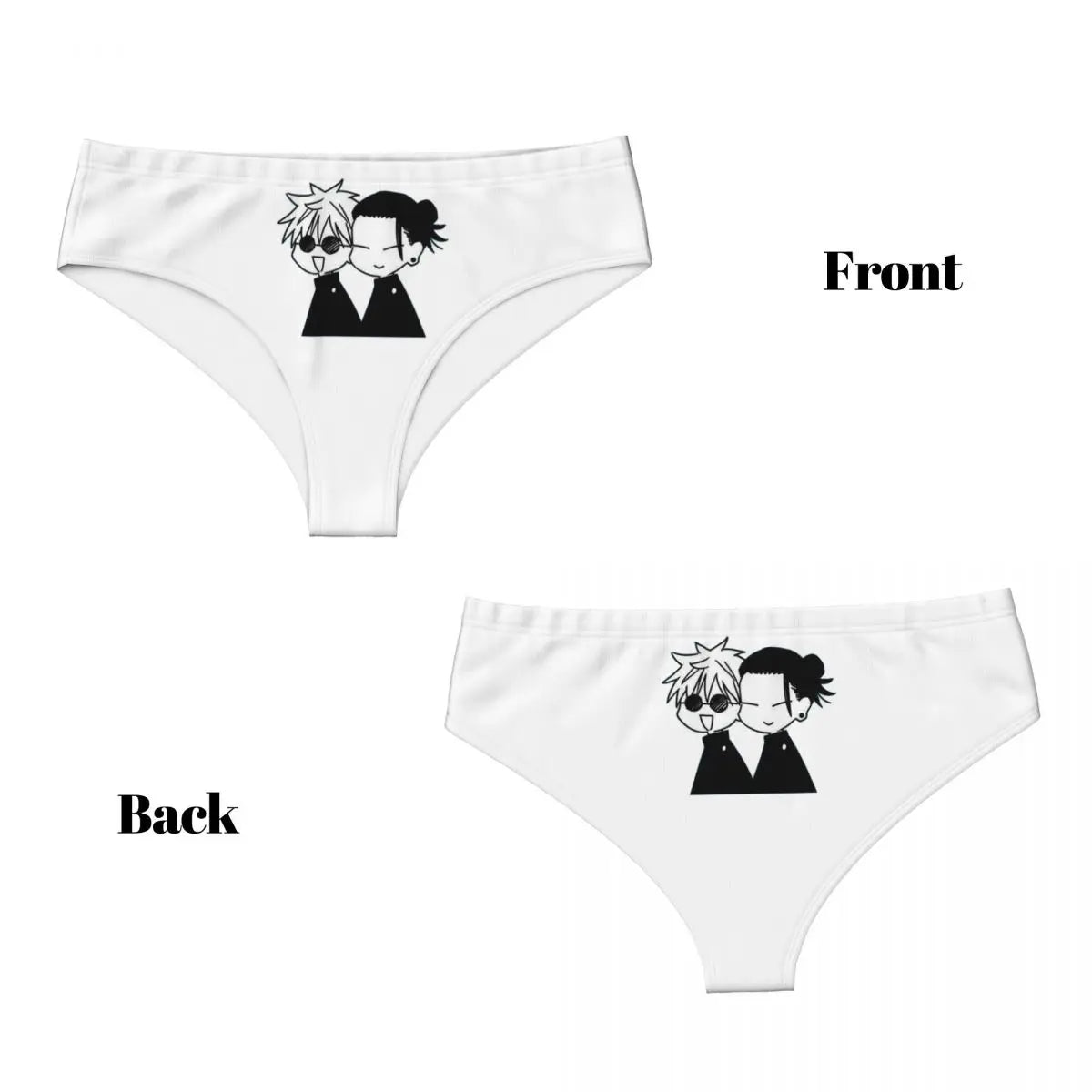 Official Gojo & Geto Jujutsu Kaisen Women's Briefs – Premium Soft Anime Underwear