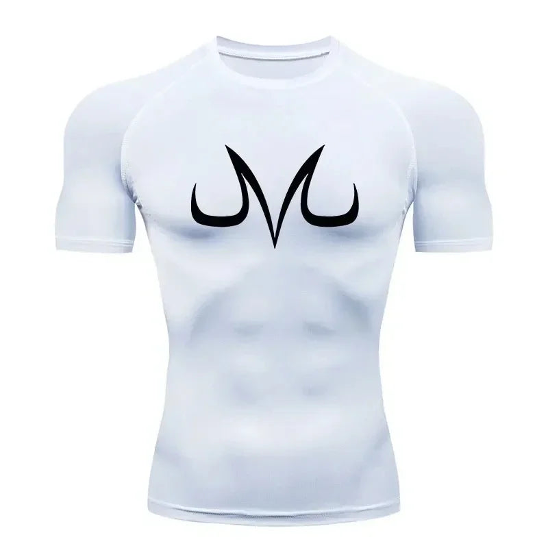 Men's "Anime Aesthetic" Compression Tee – Quick-Dry Summer Gym & Fitness Top