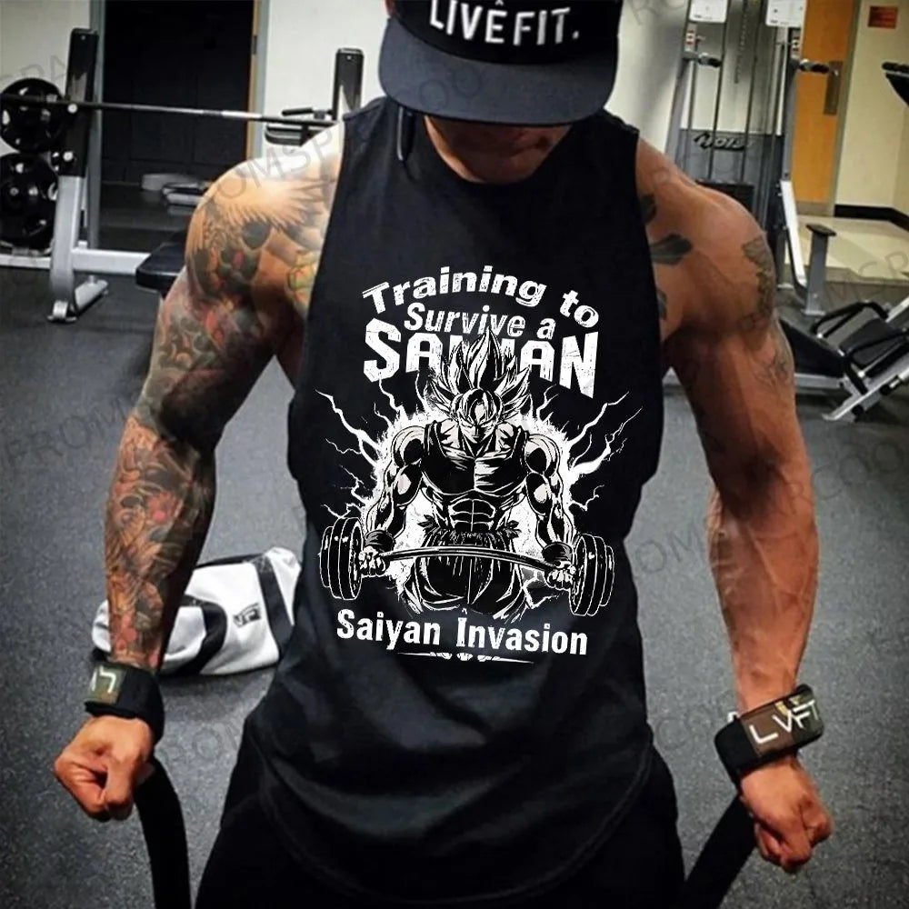 Official Goku "Ins Style" Oversized Tank Top – Premium Loose Fit Anime Vest
