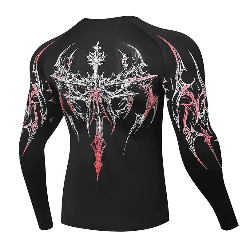 Men's "Aesthetic Fit" Compression Long Sleeve – Premium Skinny Casual T-Shirt