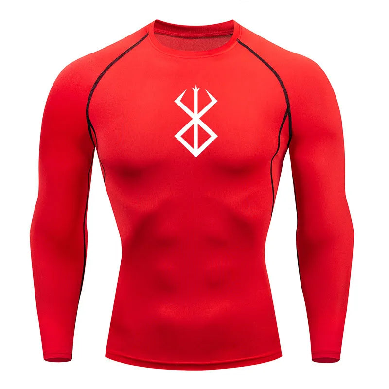 Men's "Pro-Fit" Compression Long Sleeve – Premium Rash Guard for BJJ, MMA & Gym