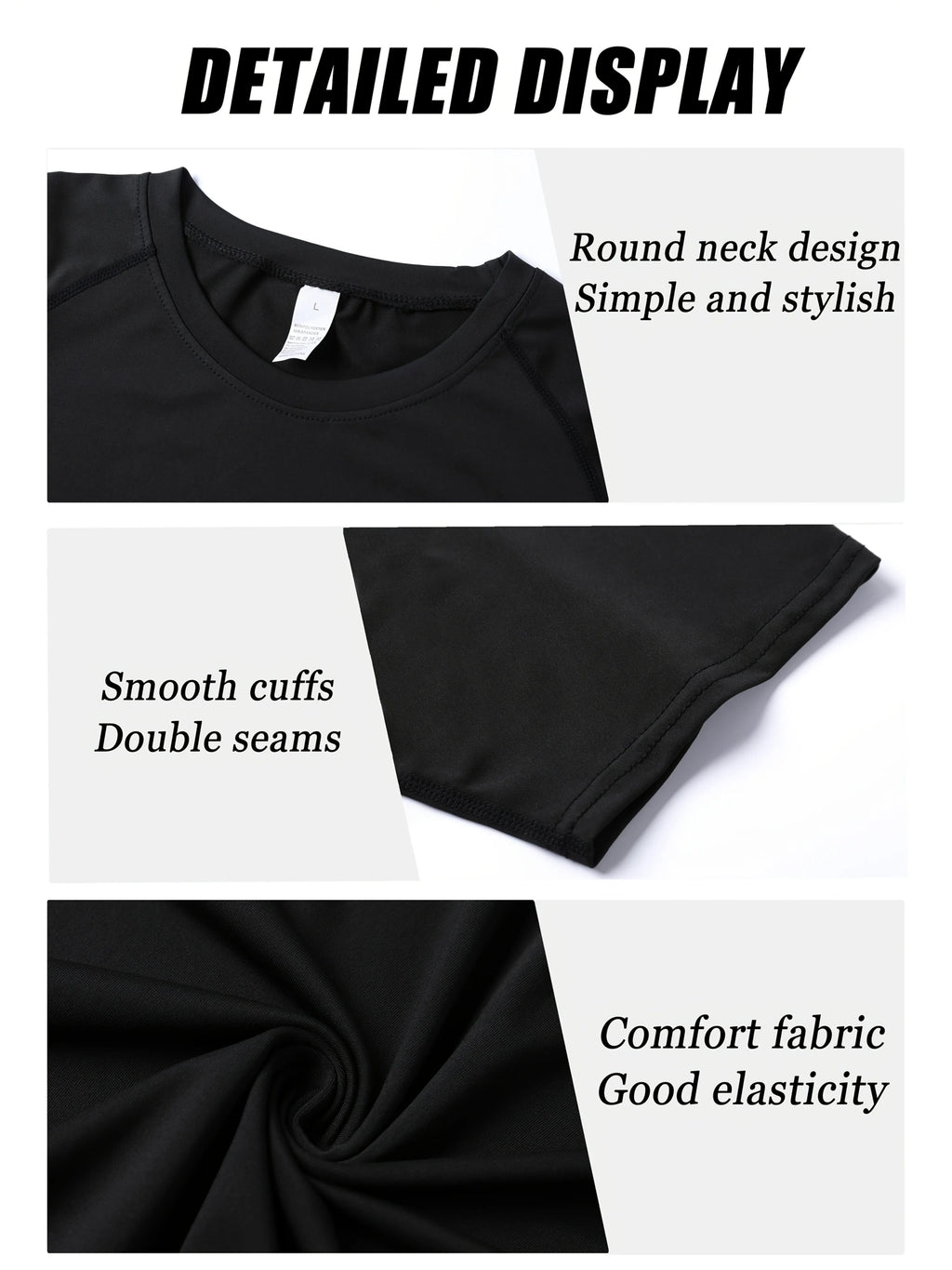Men's "Performance Stretch" Compression Long Sleeve – Premium Gym & Running Base Layer