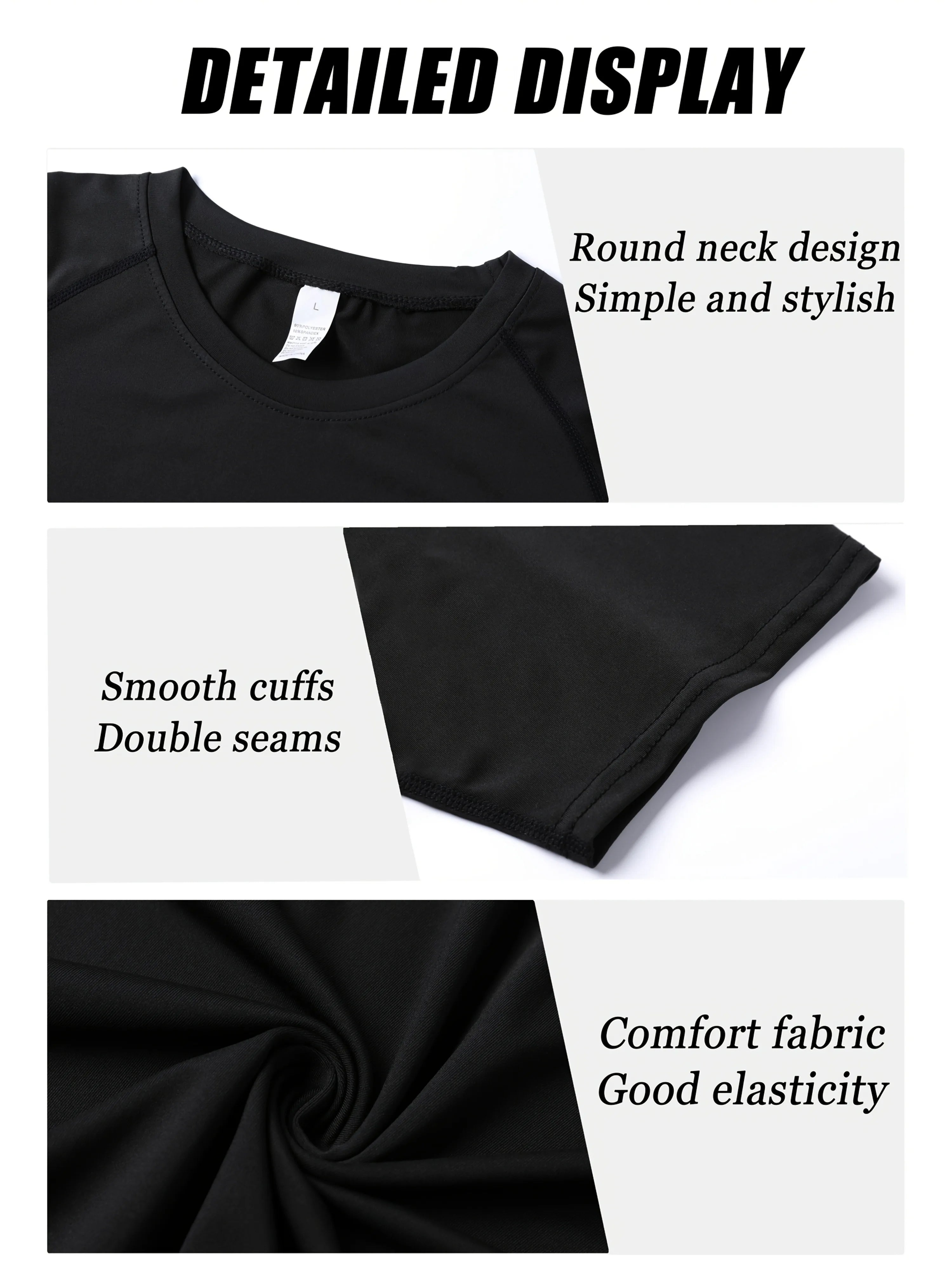 Men's "Performance Stretch" Compression Long Sleeve – Premium Gym & Running Base Layer
