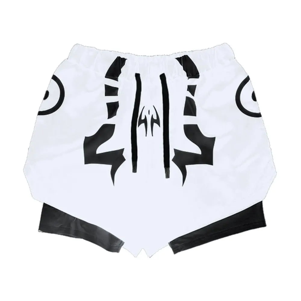 Men's "Jujutsu Kaisen" 3D Compression Set – Premium Gym Shirt & Training Shorts