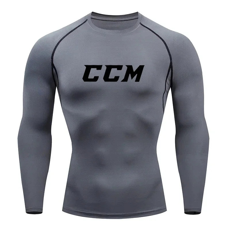 Men's "Performance Stretch" Compression Long Sleeve – Premium Gym & Running Base Layer