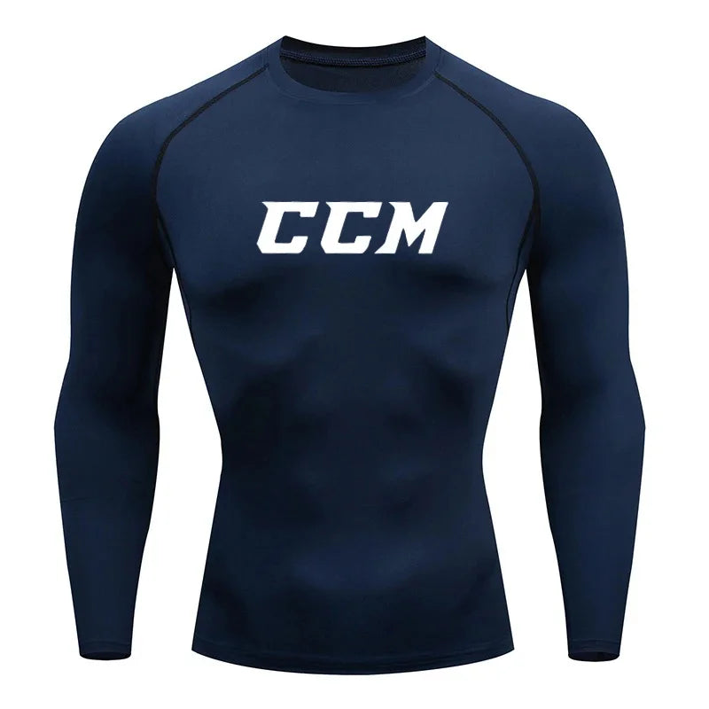 Men's "Performance Stretch" Compression Long Sleeve – Premium Gym & Running Base Layer