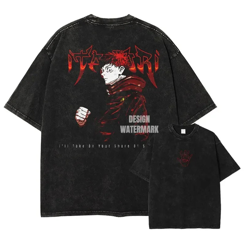 Official Jujutsu Kaisen "Choso" Vintage Washed T-Shirt – Premium Oversized Anime Streetwear