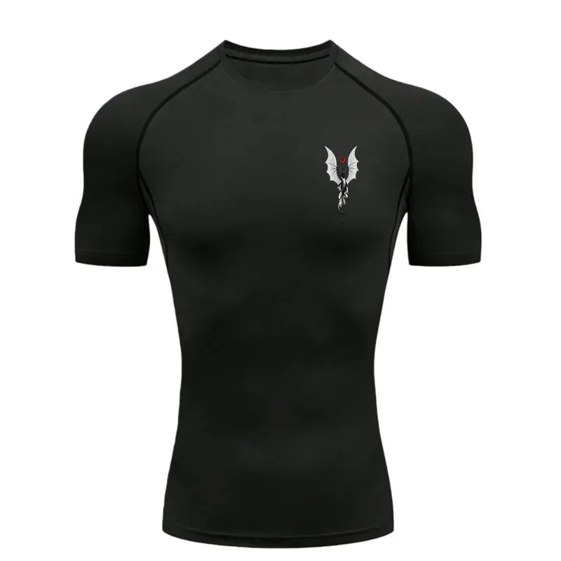 Men's "Patriot Skull" Compression Shirt – Premium 2026 Quick-Dry Tactical Gym Tee