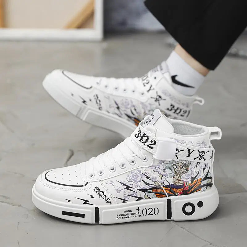 Official Bandai "Second Edition" Anime Sneakers – Premium PVC High-Top Cosplay & Streetwear Shoes