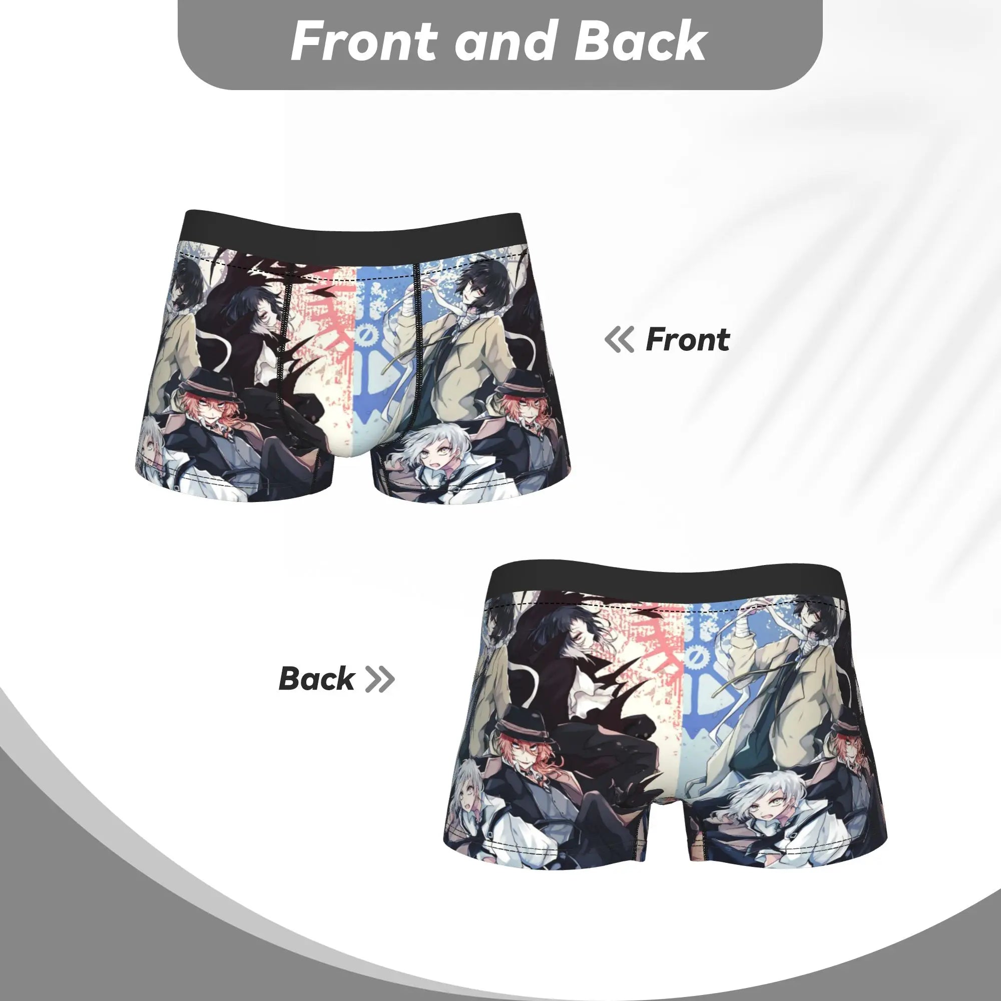 Official Bungou Stray Dogs Anime Boxer Briefs – Premium Breathable Men's Underwear