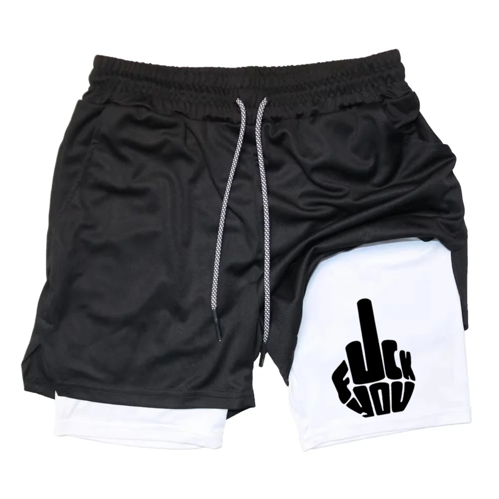 Official Berserk "Guts" 2-in-1 Mesh Shorts – Premium Quick-Dry Athletic Workout Shorts