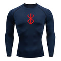 Men's "Pro-Fit" Compression Long Sleeve – Premium Rash Guard for BJJ, MMA & Gym