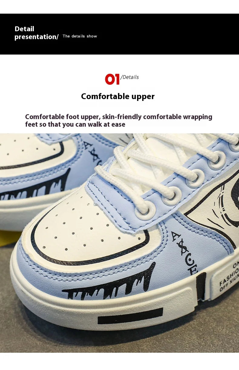 Boys' "Winter Guard" High-Top Sneakers – Waterproof Leather School & Sports Shoes