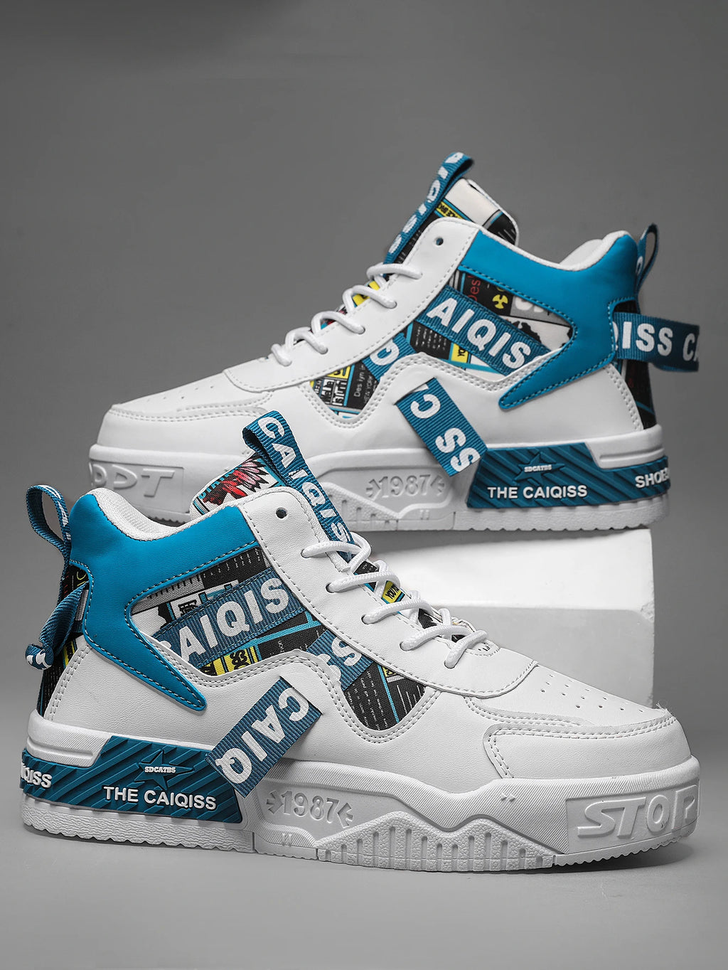 Men's "Cloud-Walk" Ultra-Light Skateboard Shoes – Breathable High-Elasticity Urban Sneakers