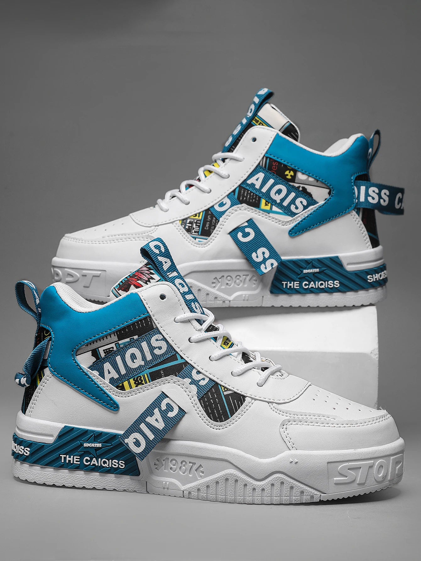 Men's "Cloud-Walk" Ultra-Light Skateboard Shoes – Breathable High-Elasticity Urban Sneakers