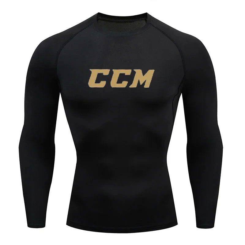 Men's "Performance Stretch" Compression Long Sleeve – Premium Gym & Running Base Layer