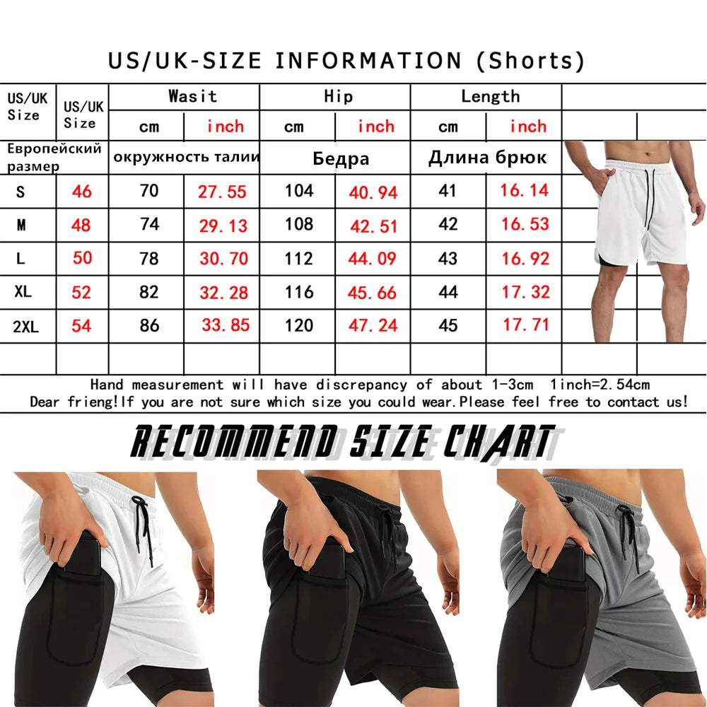 Men's "Anime Funny Face" 2-in-1 Fitness Set – Compression Tee & Double-Deck Shorts