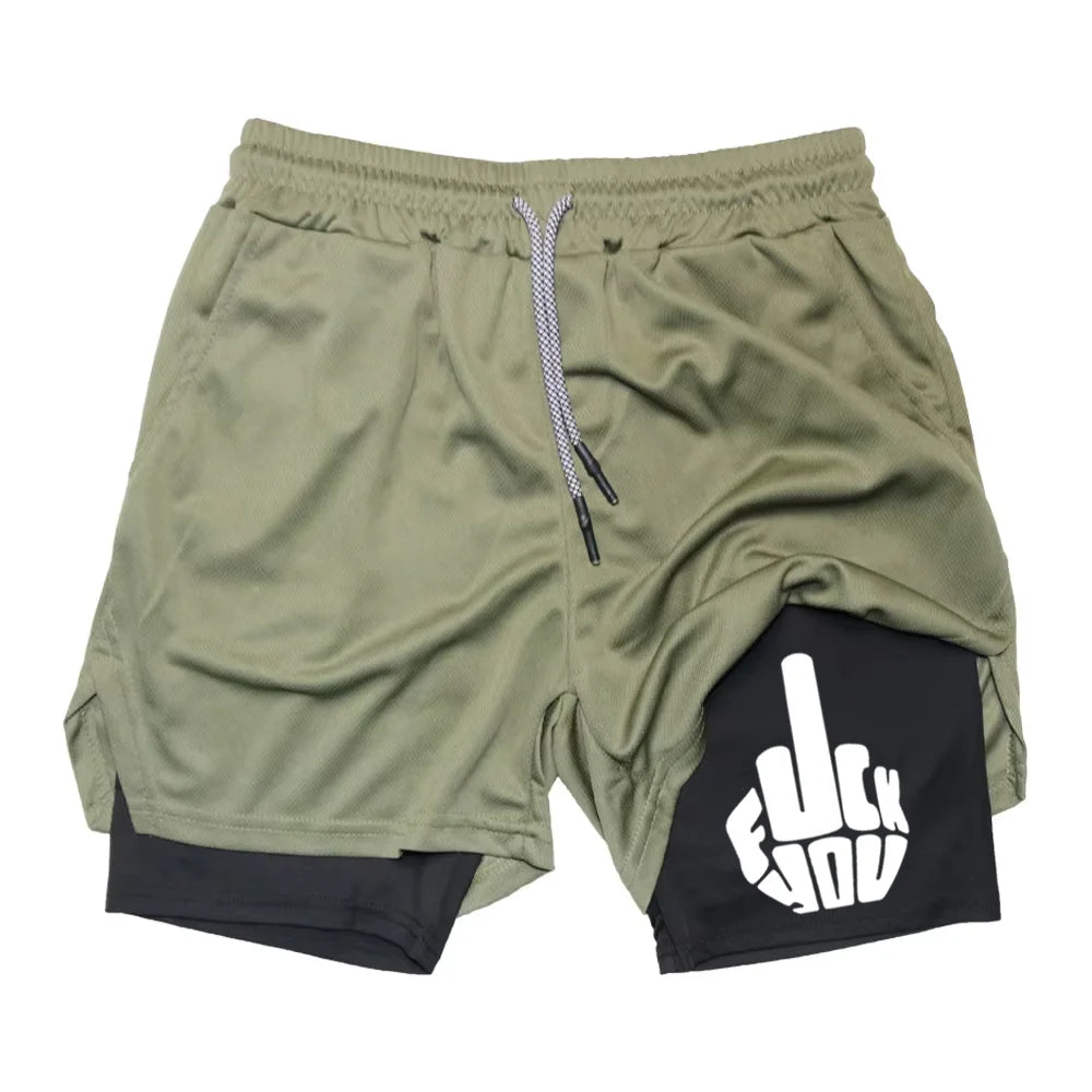 Official Berserk "Guts" 2-in-1 Mesh Shorts – Premium Quick-Dry Athletic Workout Shorts