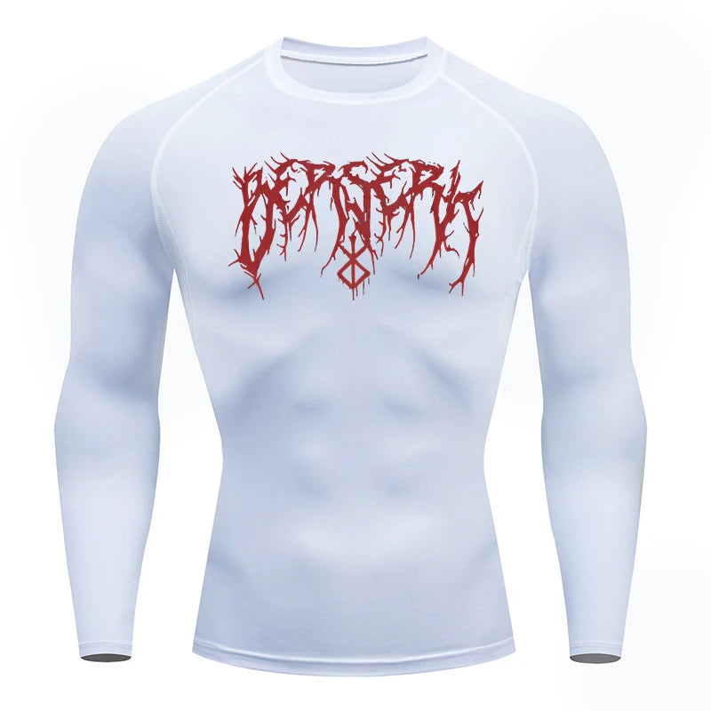 "LAMLKKY" Berserk "Guts" Compression Shirt – Premium Anime Gym Rash Guard