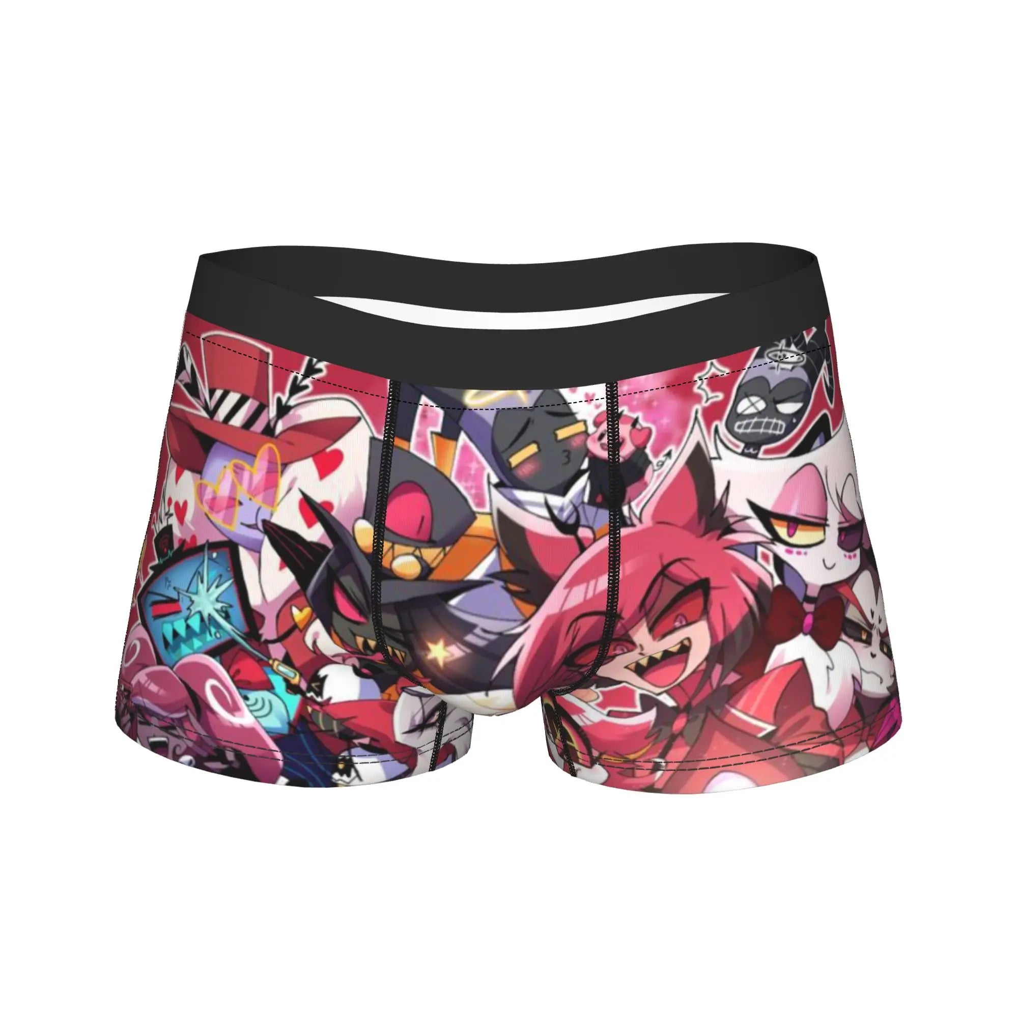 Men's "Hazbin Hotel" Boxer Shorts – Alastor & Vox Cozy Anime Underwear