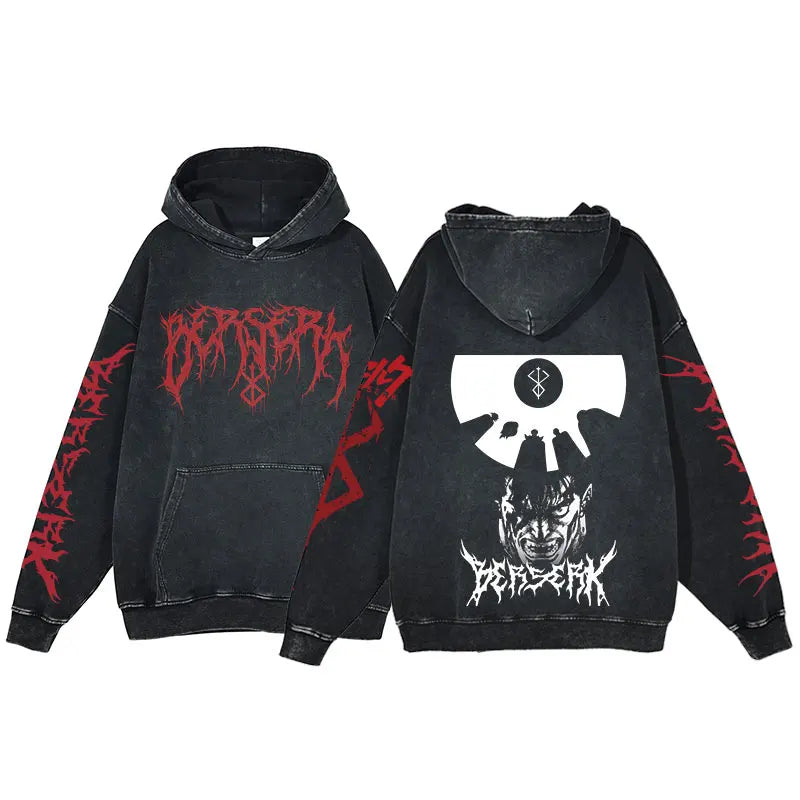 Premium 100% Cotton Gothic Hoodie – Heavyweight Minimalist Sweatshirt for Men & Women