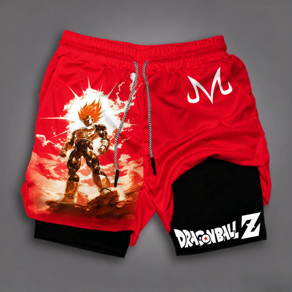 Official Dragon Ball Anime 2-in-1 Athletic Shorts – Premium Y2K Style Fitness Wear