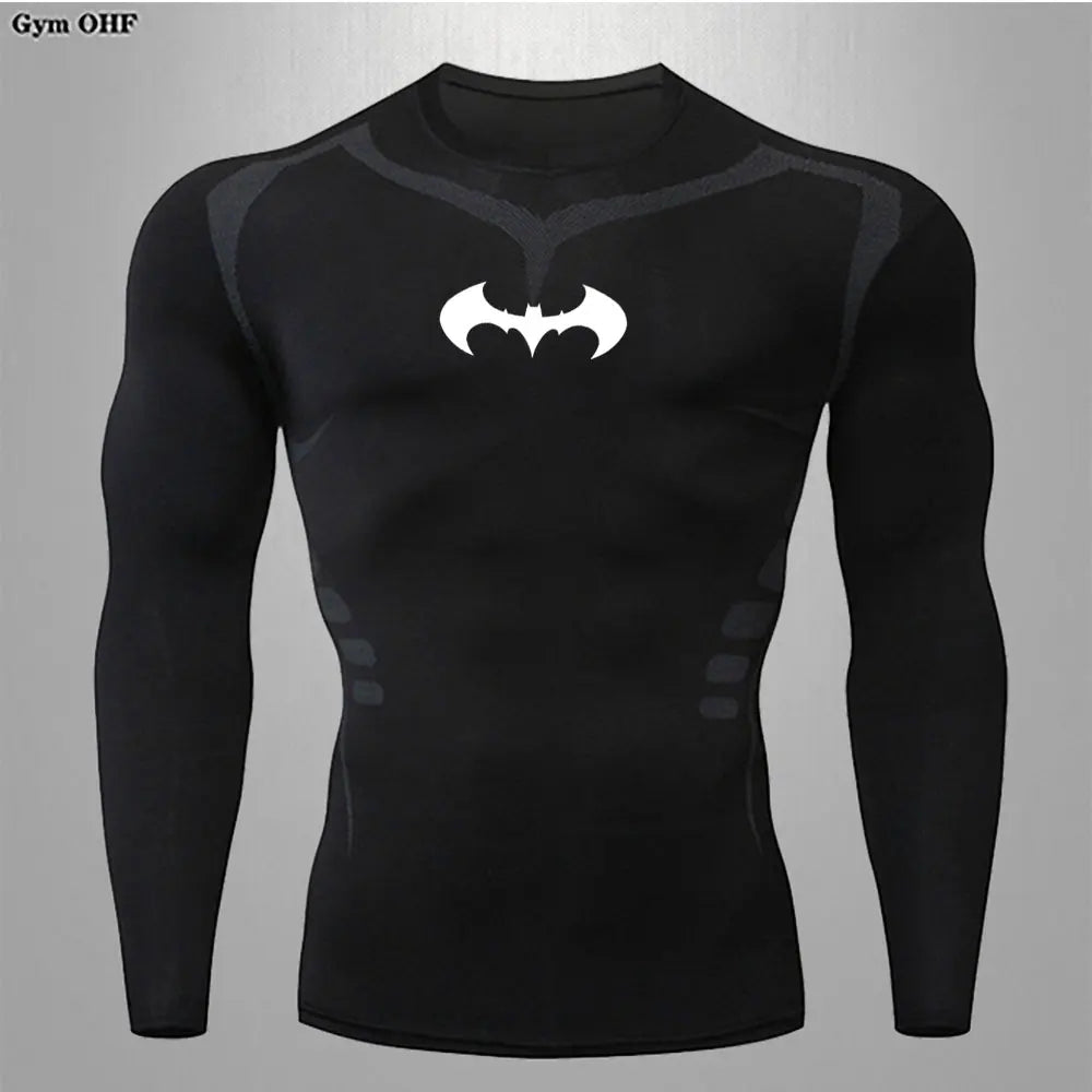 Men's "Elite Performance" Compression Long Sleeve – Premium Rash Guard for Gym, BJJ & Running