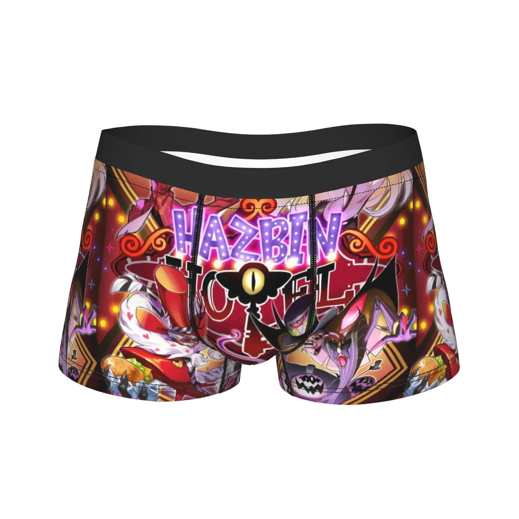Men's "Hazbin Hotel" Boxer Shorts – Alastor & Vox Cozy Anime Underwear