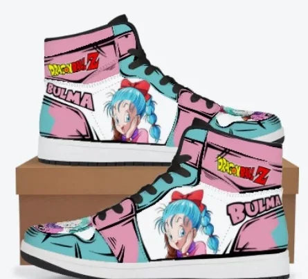 Official Bandai "Dragon Ball Z: Son Goku" High-Top Sneakers – Premium Saiyajin Style Basketball Shoes