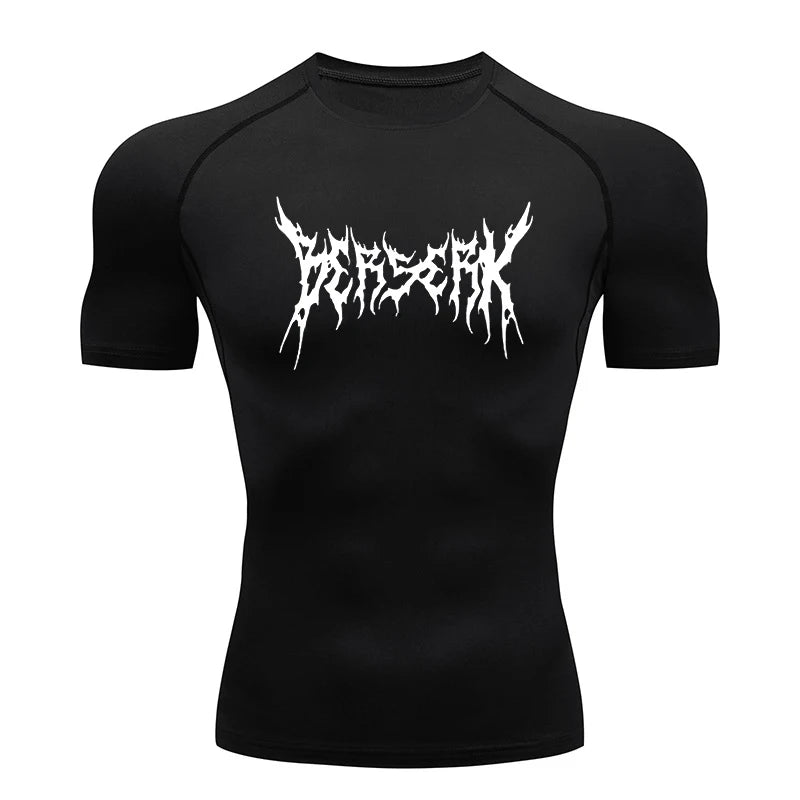 "LAMLKKY" Berserk "Guts" Compression Shirt – Premium Anime Gym Rash Guard