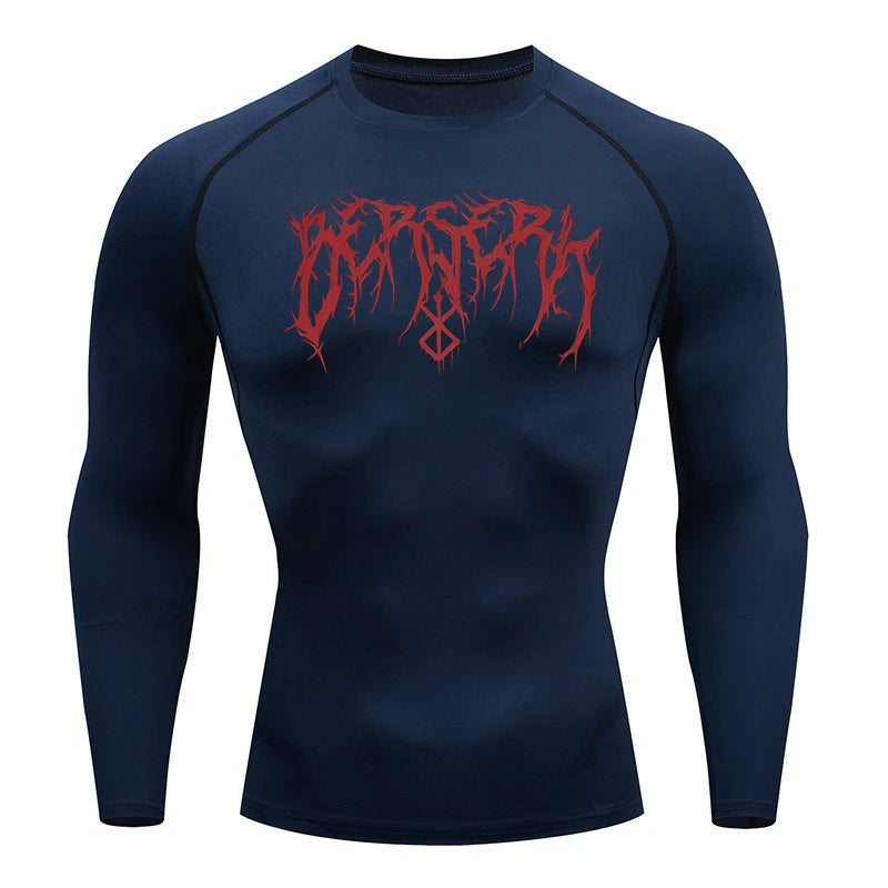 "LAMLKKY" Berserk "Guts" Compression Shirt – Premium Anime Gym Rash Guard