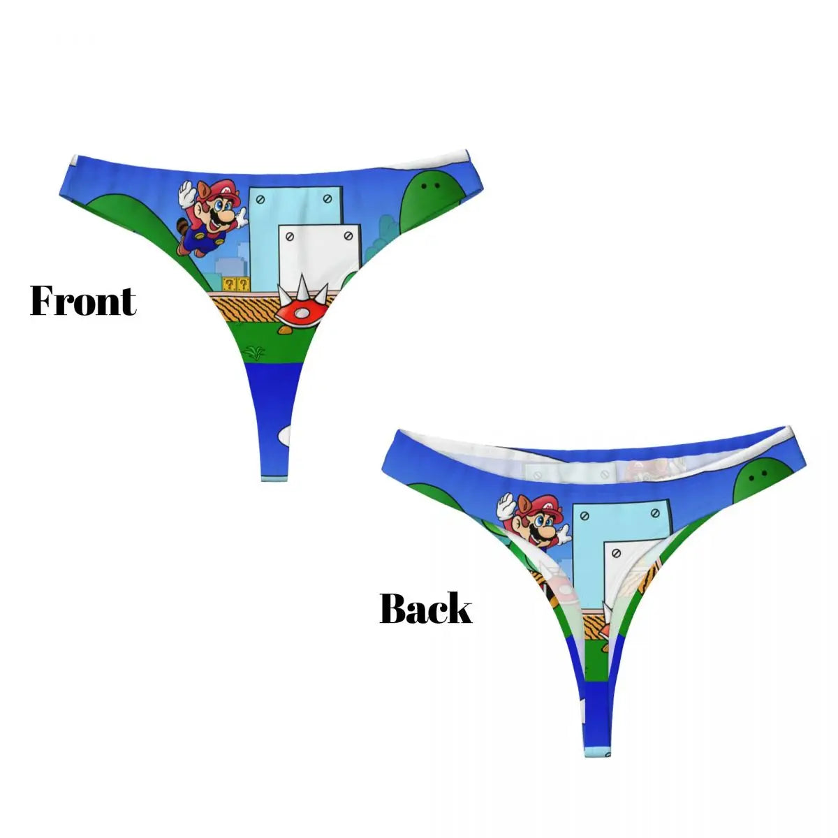 Official Super Mario Bros. Women's G-String – Premium Retro Gaming Novelty Thong