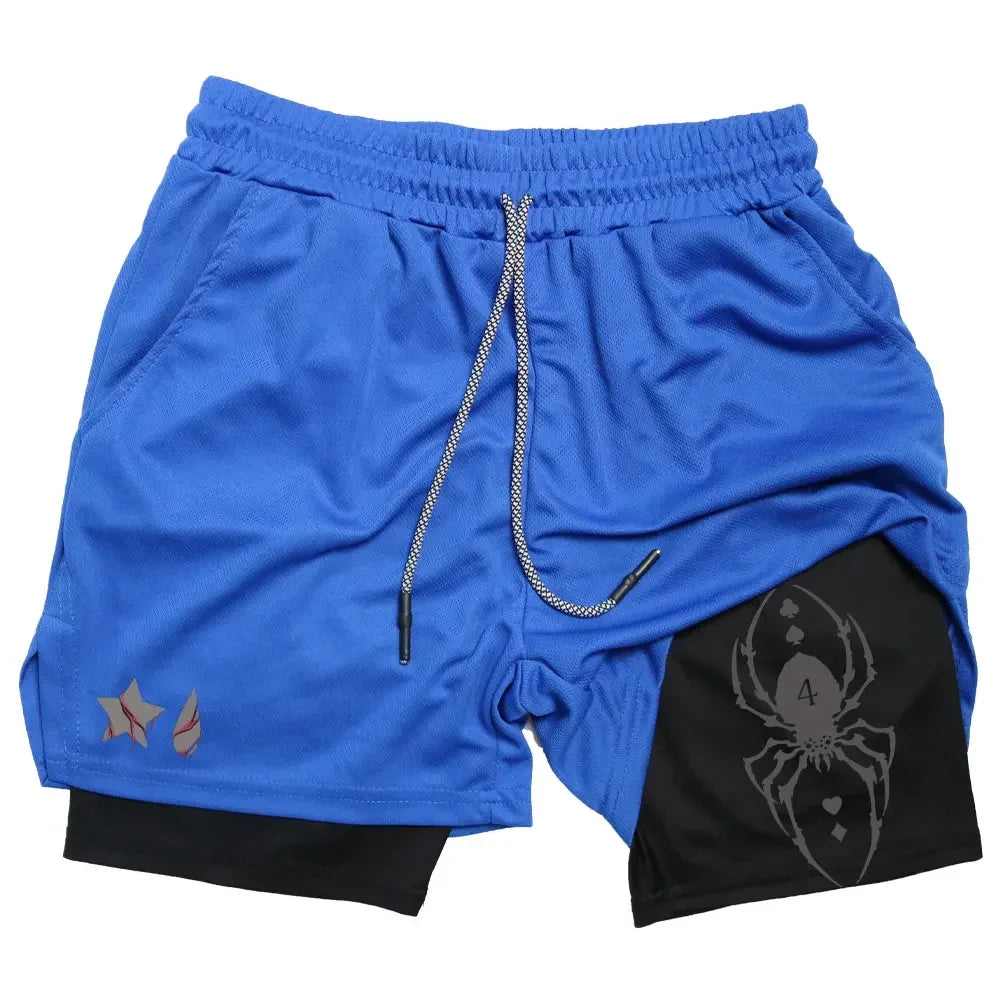 Official Hunter x Hunter 2-in-1 Performance Shorts – Premium Gym Shorts with Pockets