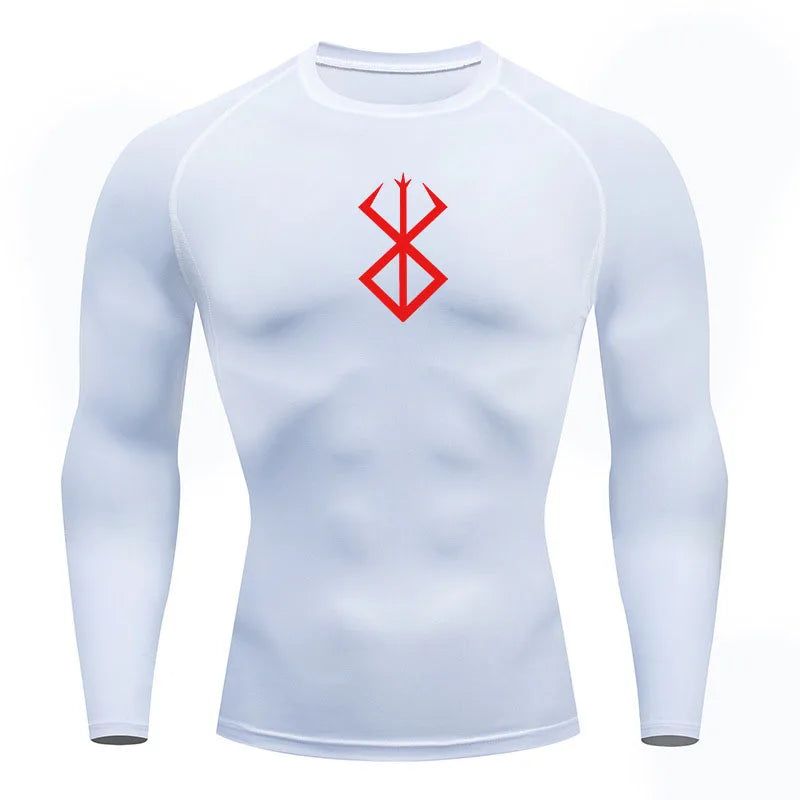 Men's "Pro-Fit" Compression Long Sleeve – Premium Rash Guard for BJJ, MMA & Gym