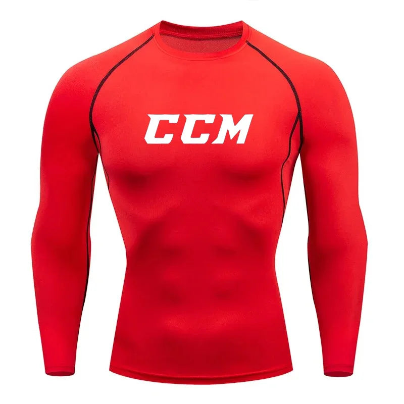 Men's "Performance Stretch" Compression Long Sleeve – Premium Gym & Running Base Layer